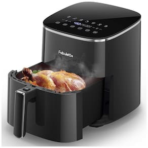 Fritadeira Air Fryer FABULETTA 11 em 1, 5,6L, 230°C Max Crisp, cesto antiaderente e lavável, lembrete para agitar, funções assar, grelhar, desidratar