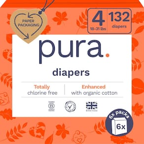 Fraldas Pura Size 4: algodão orgânico hipoalergênico ecológico