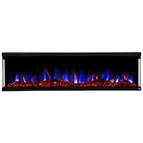 Lareira Elétrica de Embutir L182 x A44 com WiFi e 60 Combinações de Cores, 110V 750W 1500W, Touchstone, Preta