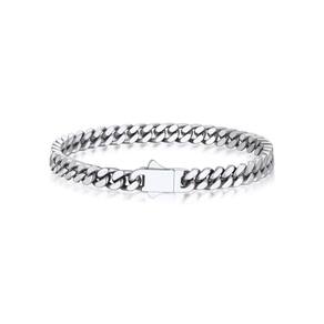 Pulseira Bandmax Cuban em Aço Inoxidável Curb Link 5mm 21cm