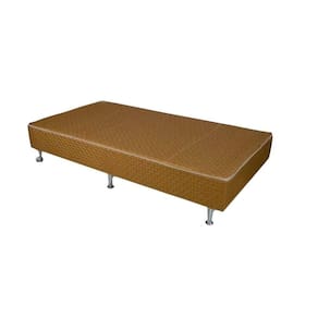 Cama Box Base Solteiro Hotelaria Orthotel Tecido Brown (96x203x24) - Ortobom