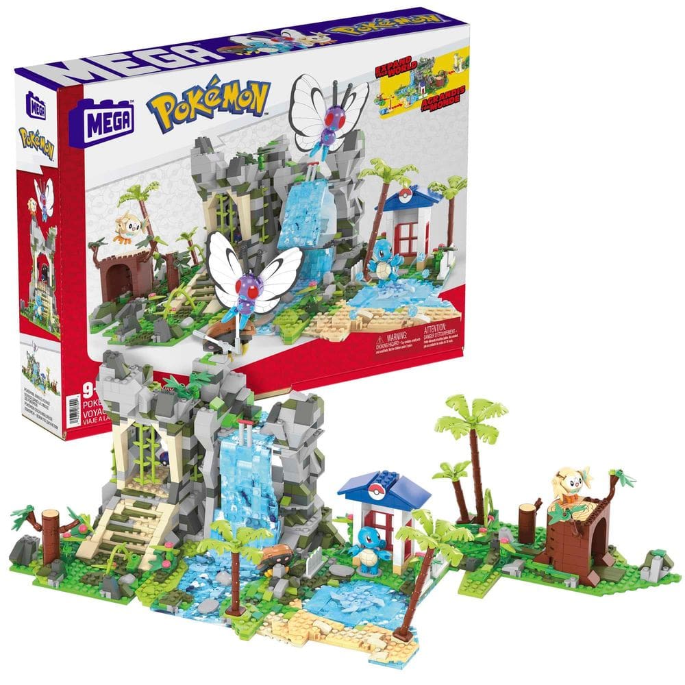 Conjunto de brinquedos de construção MEGA Pokémon Jungle Voyage 1362 peças