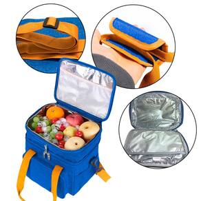 Bolsa Térmica Marmita Lancheira com Alça Design Sustentável, Conservação Térmica Avançada, Espaçosa e Ideal para Trabalho e Passeios Azul