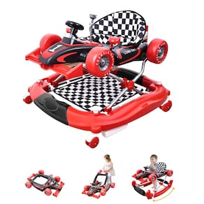 Baby Walker Qizhi-Bear 4 em 1 anti-rollover de 6 a 18 meses com música