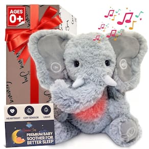 Chupeta de bebê para dormir Gemma Joy Elephant com sons calmantes