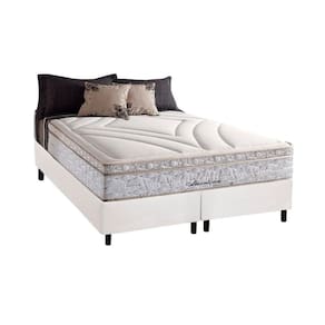 Cama Box King: Colchão Molas Herval Maxspring American + Base Crc Courano White(193X203)