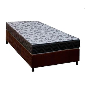 Cama Box Solteiro: Colchão Anatômico Ortobom D33/Ep Fort Tech Iso 100 + Base Brown(88X188)