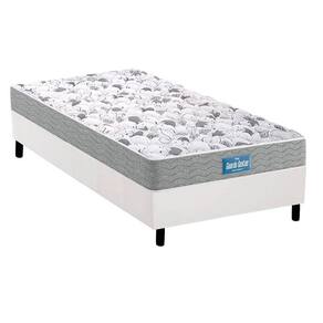 Cama Box Solteiro: Colchão Espuma D45 Probel /Ep Anatômico Plus + Base White(88X188)