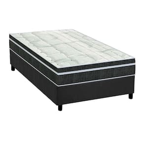 Cama Box Solteiro: Colchão Molas Orthoflex Bonnel Venezia + Base Crc Suede Cinza(78X188)