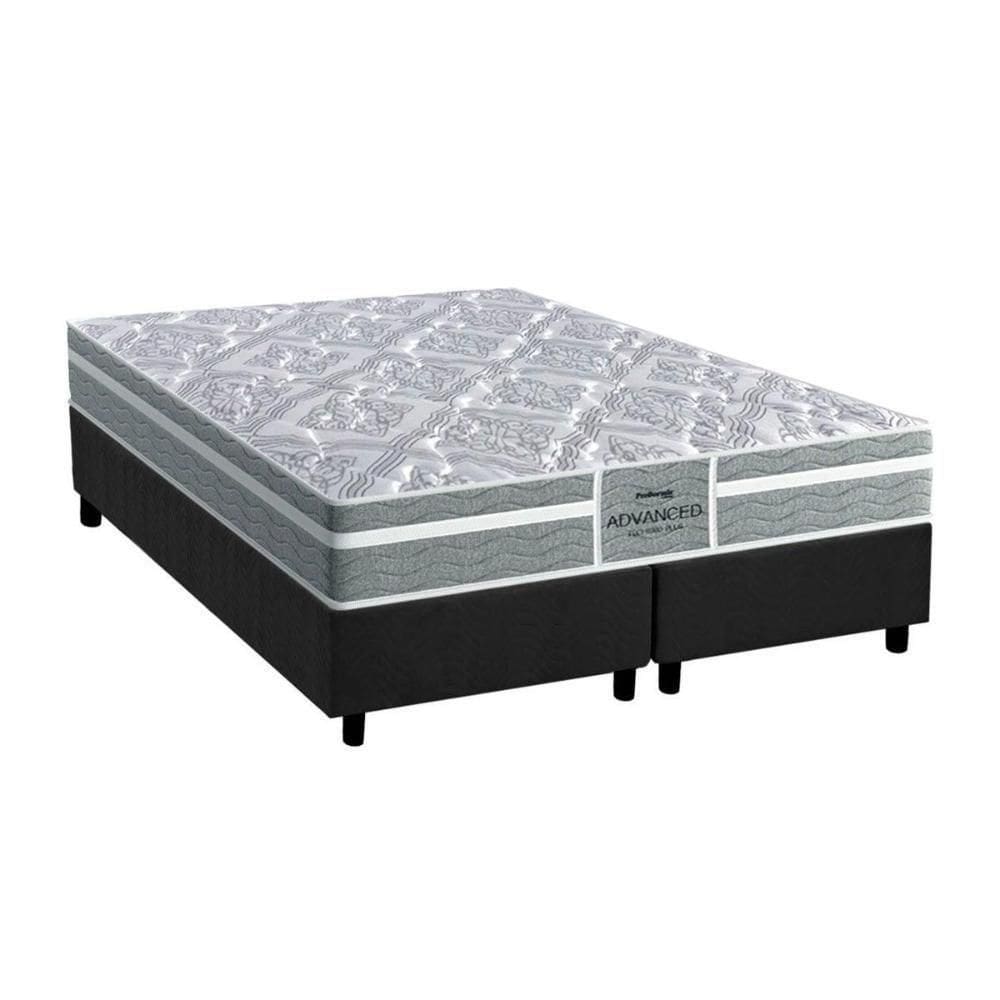 Cama Box Queen: Colchão Ortopédico Probel D28/Ep Advanced Tech1000 Plus + Base Gray(158X198)