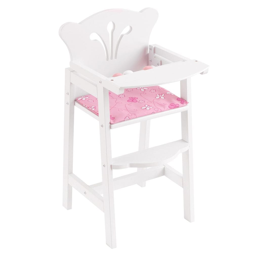 Cadeira alta KidKraft Lil` Doll de madeira para bonecas de 18 polegadas