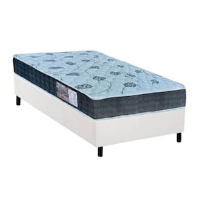 Cama Box Solteiro: Colchão Espuma D45 Orthoflex /Ep Anatômico Cecina + Base Crc Suede White(88X188)