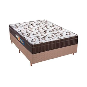 Cama Box Casal: Colchão Anatômico Polar D28/Ep Orthoface + Base Crc Rústico Clean(138X188)