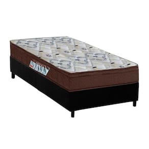 Cama Box Solteiro: Colchão Ortopédico Ortobom D45/Ep Anatômico Iso 150 Mega Firme+Base Black(88X188)