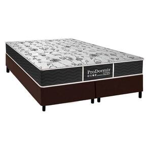 Cama Box King: Colchão Molas Probel Prolastic Sleep + Base Crc Suede Brown(193X203)