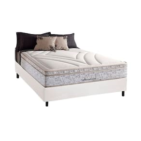 Cama Box Casal: Colchão Molas Herval Maxspring American + Base Crc Courano White(138X188)