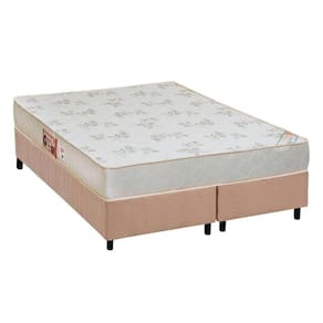 Cama Box King: Colchão Espuma Castor D33 Sleep Max Relax + Base Crc Suede Clean(193X203)