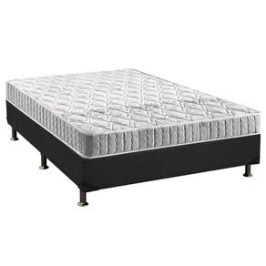 Cama Box Casal: Colchão Espuma D33 Anjos Orthosono + Base Crc Suede Gray(138X188)