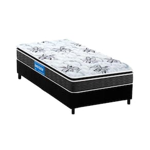 Cama Box Solteiro: Colchão Espuma Probel D40 Guarda Costas Premium Hiper Firme + Base Black(88X188)