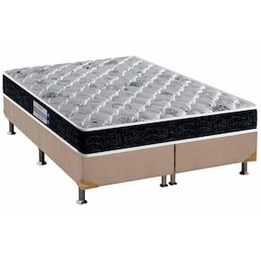 Cama Box King: Colchão Espuma Probel D45 Advanced Tech2000 + Base Crc Suede Clean(193X203)