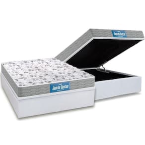Cama Box Baú Colchão Ortopédico Probel Guarda Costas Próextreme Plus Double FaceBase Courano White
