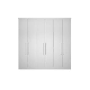 Módulo De Quarto Casal Guarda Roupa Rizon C- 6 Portas E 8 Gavetas Branco - Novo Horizonte