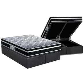 Cama Box Baú Colchão Espuma D33 Probel -ep Prodormir Advanced Tech1500 PlusBase Suede Gray(158x198)