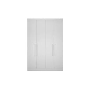 Módulo De Quarto Casal Guarda Roupa Rizon C- 4 Portas E 3 Gavetas Branco - Novo Horizonte