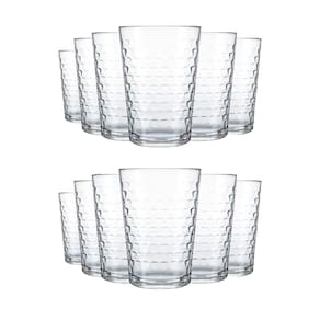 Jogo de Copos Batuque 265ml Vidro Sucos Refrigerantes Água Nadir