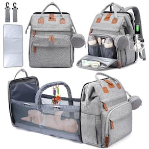 Mochila para fraldas, incluindo LittleOnes 5 em 1 com trocador