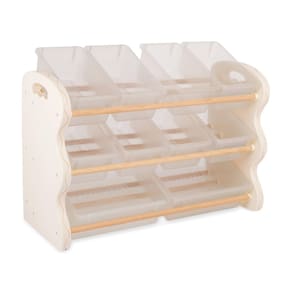 Organizador de armazenamento de brinquedos B. Toys Toes Tidy com 10 caixas de 3 anos ou mais