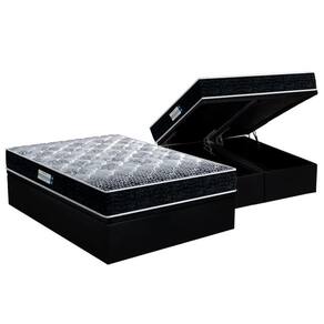 Cama Box Baú Casal: Colchão Probel D33 / Ep Prodormir Tech1500 + Base Preto(138X188)