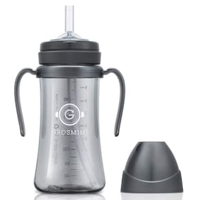 Copo com canudinho GROSMIMI Magic Spill Proof com palha PPSU 300mL