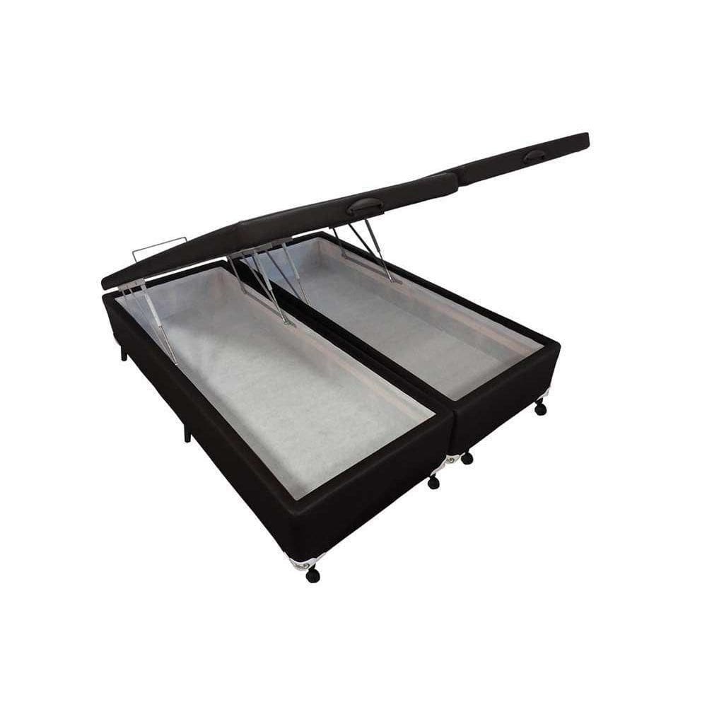 Cama Box Baú Queen Courano Black New (158x198x35) - Castor