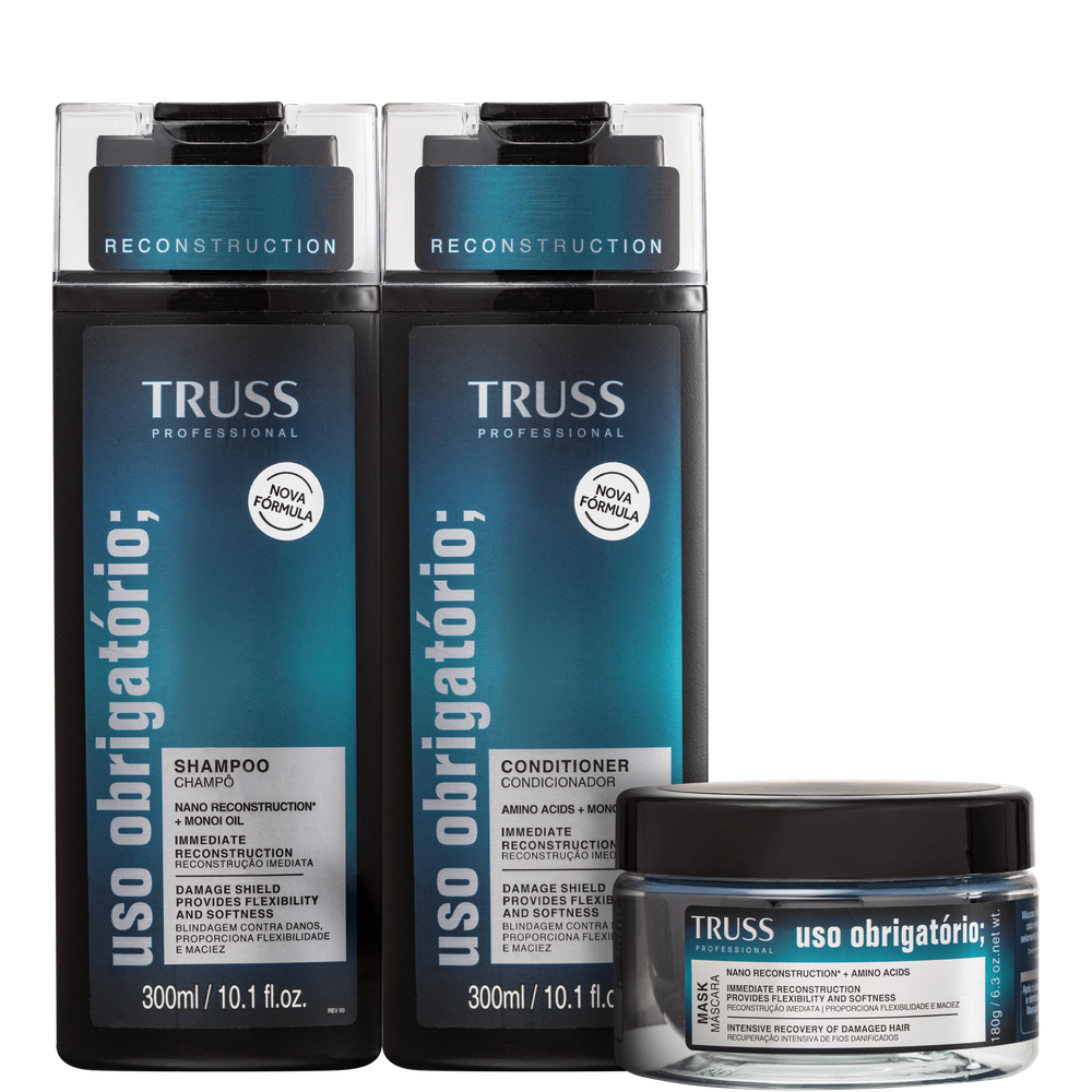 Kit TRUSS Uso Obrigatório Reconstruction  Trio (3 Produtos)