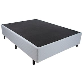 Cama Box Base Casal Universal Tecido White (138x188x24) - Luckspuma