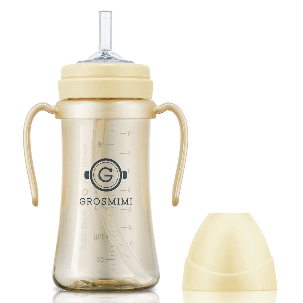 Copo com canudinho GROSMIMI Spill Proof Magic com canudo PPSU de 300 ml