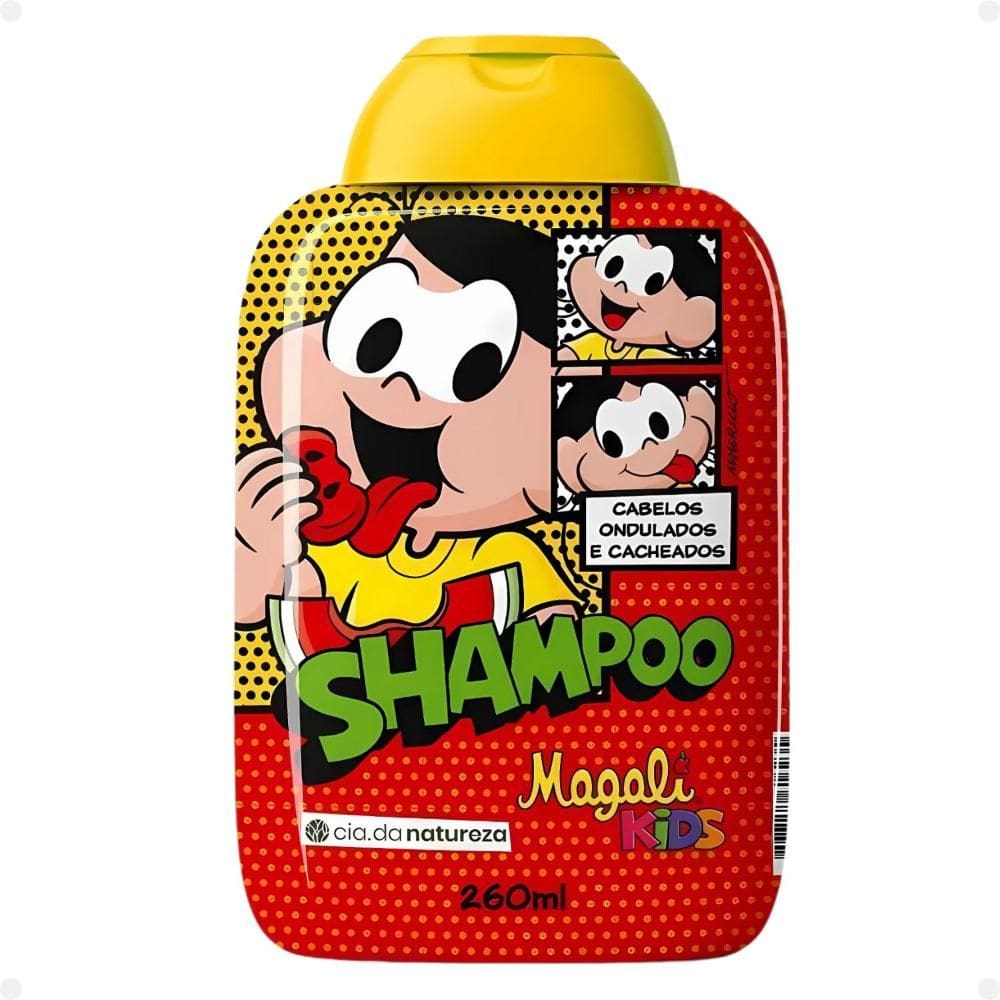 Shampoo Cia da Natureza Magali Kids Cabelos Ondulados e Cacheados 260ml