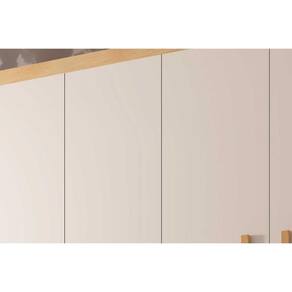 Guarda Roupa Solteiro 4 Portas E 2 Gavetas C- Pés Espanha Naturale-grafite Rufato