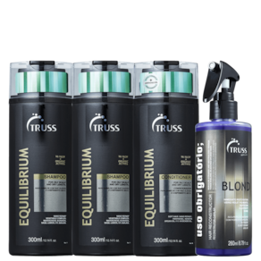 Kit TRUSS Equilibrium & Uso Obrigatório Blond Combo (4 Produtos)