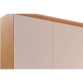 Guarda Roupa Solteiro 4 Portas E 3 Gavetas C- Pés Império Naturale-off White Rufato