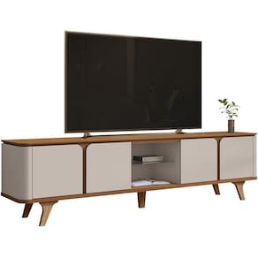 Rack Bancada Para Tv 60 Pol 217 Cm 11097 Cedro Off White Dcasa Cedro Off White