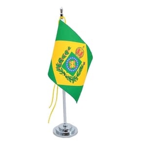 Bandeira De Mesa Brasil Império 1822-1889 15cm Alt. (mastro)