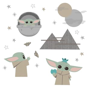 Decalques de parede Lambs & Ivy Star Wars The Mandalorian The Child