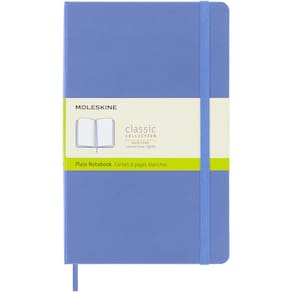 Caderno Moleskine Classic, capa dura, grande, azul hortênsia