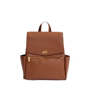 Mochila para fraldas Freshly Picked Mini Classic Cognac
