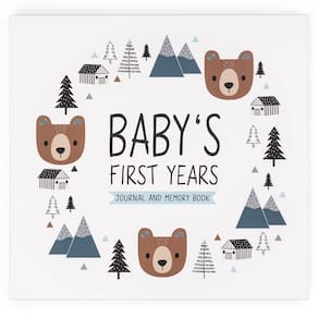 Livro de memórias para bebês pensando em Pine Woodland por 0 a 5 anos