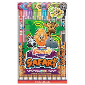 Lápis de cor Smencils perfumados Safari, 10 unidades — reciclados