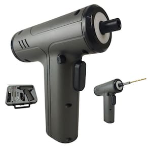 Chave de Fenda Eletrica 29 Bits Furadeira Parafusadeira Maleta Broca Bateria Recarregavel Luz de Led Sem Fio Construçao Reforma Obra