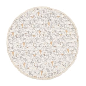 Tapete de atividades para bebês Crane Woodland Animals 100x100cm